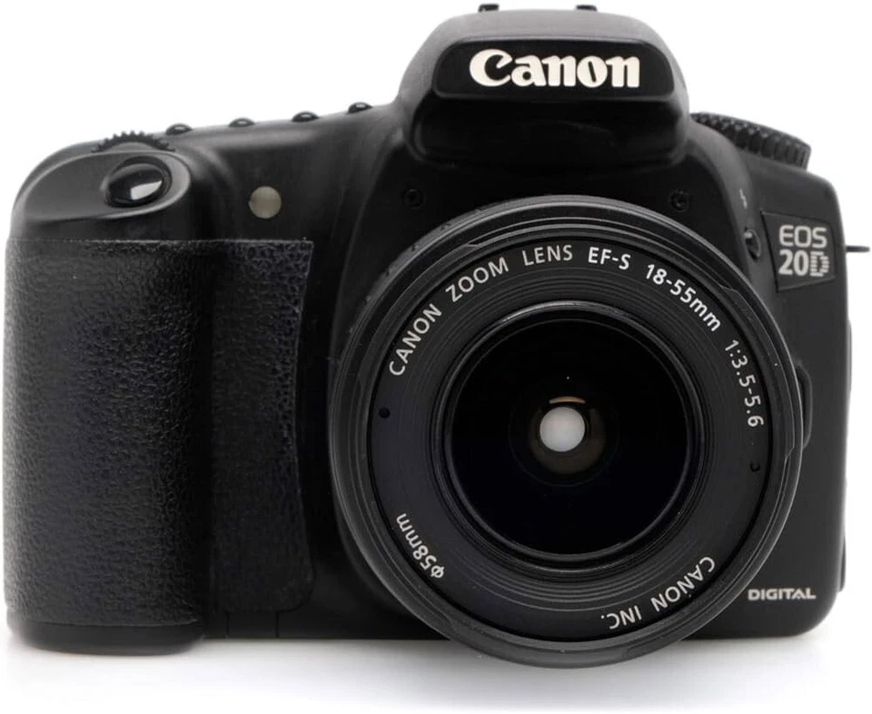 USED Canon EOS 20D 8.2MP Digital SLR Camera - Black (Kit w/ EF-S 18-55mm Lens) - Image 1 of 1