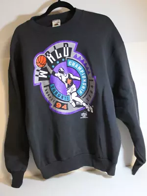 Vintage Fruit of the Loom Basketball World Cup Sweater XL Toronto Canada Olympic Foto 1 de 4