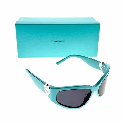 GAFAS DE SOL TIFFANY & CO. ENVOLVENTES AZUL VERDE AZULADO PLATA GRIS OSCURO TF417 8388/87 Foto 1 de 4