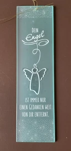 Poesiefensterbild „Dein Engel“ aus Glas - Bild 1 von 5