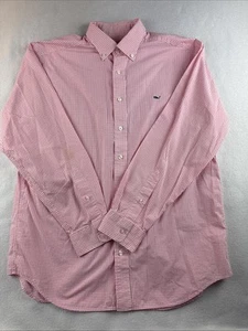 Camisa Vineyard Vines Ballena Camisa Abotonada Manga Larga A Cuadros Para Hombre Talla L - Imagen 1 de 10