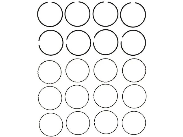 Conjunto de anel de pistão para 1987-1993 Mazda B2200 2.2L 4 cilindros 1990 1988 1989 1991 WH168GR - Imagem 1 de 1