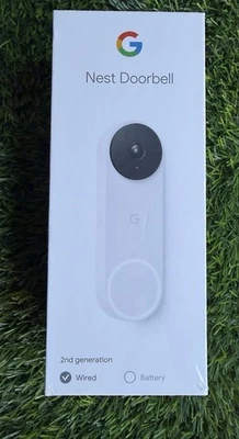 Google Nest Doorbell 2nd Gen 960 x 1280 Wired GA02767-US White (Snow) - Image 1 of 4