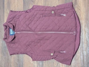 Riding Sport Equestrian Wear Quilted Vest Women Extra Small Black Cowgirl Puffer - Picture 1 of 6