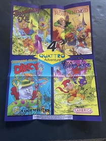 Quattro adventure nes Camerica Poster Insert only