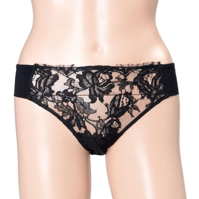 Bragas de bikini de encaje con estampado floral negro La Perla para mujer US XS IT 1 Foto 1 de 4