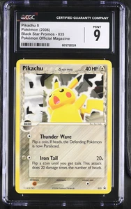 2006 Pokemon Pikachu #035  Black Star Promo CGC 9 MINT - Picture 1 of 2