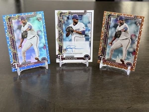 2025 Topps Kumar Rocker Rookie Auto /200 Rangers Autograph RC Holiday Lights - Bild 1 von 24