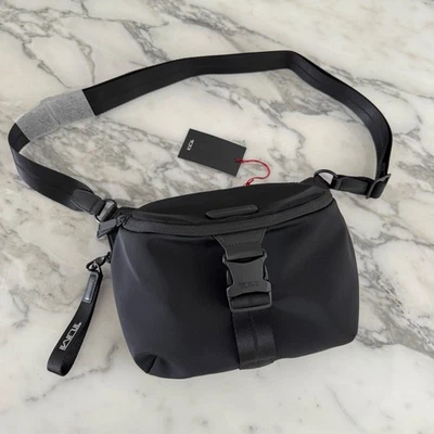Tumi DUNLAP Nylon Blend 12.0” Crossbody Sling, black - Image 1 of 4