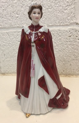 Royal Worcester In Celebration Of the Queens 80th Birthday 2006 Figurine - Image 1 of 4