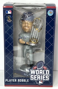 Ben Zobrist Bobblehead Kansas City Royals FOCO World Series 2015 Trophy Cubs - Bild 1 von 19