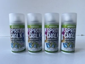 Rust-Oleum Spray Tiza Blanco Rosa Azul 150ml Decorativo Temporal x 4 Nuevo - Imagen 1 de 4