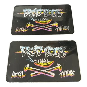 Lote de pegatinas de monopatín Dead Bolts años 80 foil vintage - Imagen 1 de 6