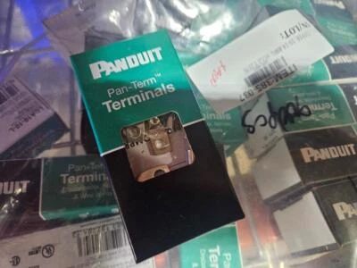 (50) New Panduit LCA10-10-L Copper Compression Terminal 10 AWG x #10 Stud - Image 1 of 4