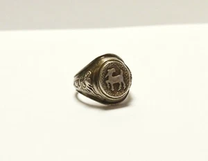 GREAT ANTIQUE OLD STERLING SILVER MENS RING - Picture 1 of 5
