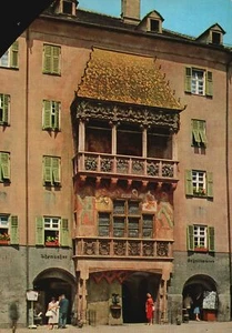 Postal El Techo Dorado Monumento Estructura Famoso Símbolo Innsbruck, Austria - Imagen 1 de 2