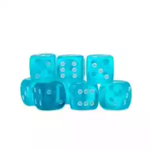 8 dados de topacio azul D6 *Sei Guerra Mundial* juegos de Warlord - Imagen 1 de 1