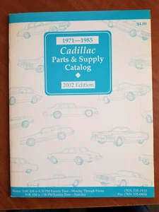 CADILLAC PARTS AND SUPPlY CATALOG - 1971 - 1985 - Picture 1 of 3
