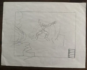 DON BLUTH STUDIOS DRAGON'S LAIR ORIGINAL PRODUCTION SKETCH ART RARE - Picture 1 of 1