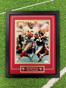 Joe Montana signiertes 8x10 Foto JSA Auto maßgeschneidert gerahmt 49ers ""Alles Beste - Bild 1 von 4