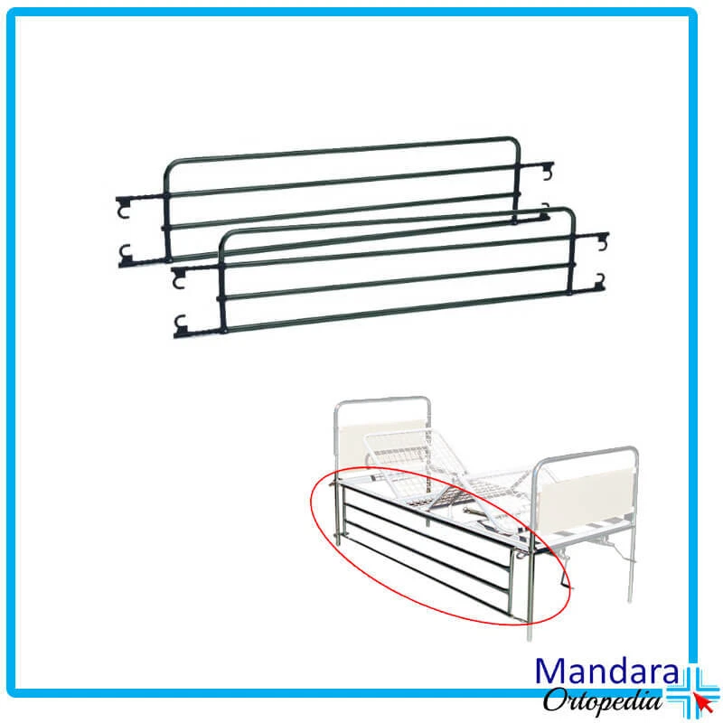 COPPIA SPONDE RIBALTABILI A GANCIO PER LETTO ORTOPEDICO DEGENZA ANZIANI DISABILI - Immagine 1 di 1