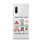 Personalised Kids Drawing Thank You Teacher Sony Case For Sony Phones