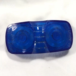 Signal-Stat Oval Marker Side Truck Light - 9007B - Blue Lens - Picture 1 of 9