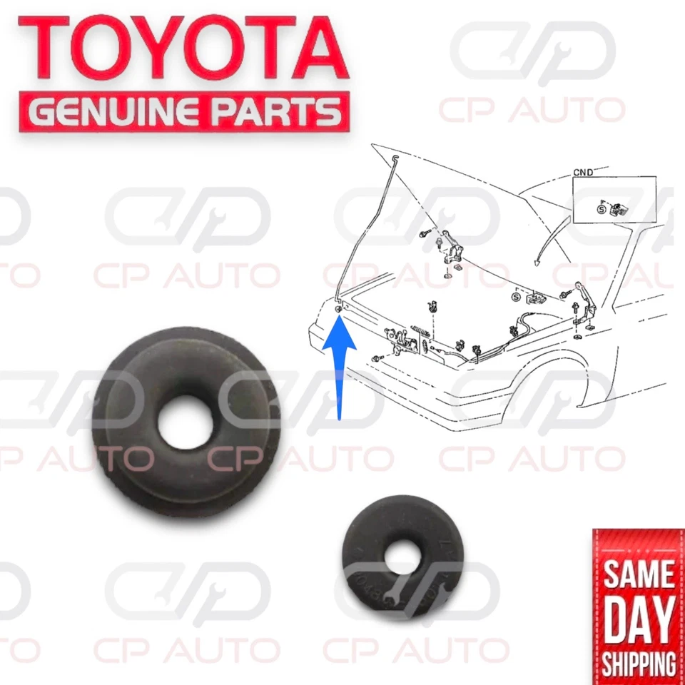 83 - 91 TOYOTA CAMRY CAPÓ SOPORTE VARILLA GOMA OJAL CANTIDAD 1 OEM NUEVO Foto 1 de 4