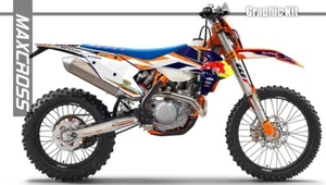 MAXCROSS GRAPHIC KIT FOR EXC XCW SX SXF Four stroke and two stroke MX ENDURO NH2 - Picture 1 of 5
