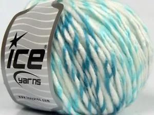 Baby's Blues Twist Ice 69012 Bulky Acrylic Wool Yarn Blues & White 50g - Picture 1 of 3
