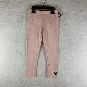 Nike Pants Girls 6 (Medium) Pink Cotton Stretch Elastic Waist Pull On 6696 - Picture 1 of 7