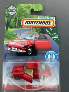 Matchbox Volkswagen Type 3 Fastback RED Opening Doors Toy Model Car 70mm USA VW - Picture 1 of 6