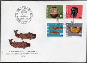Switzerland 1973 - Pro Patria - Archaeological Findings - FDC - Picture 1 of 2