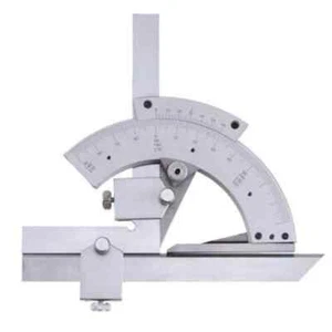 Carbon Steel Universal Bevel Protractor 0-320° Accuracy Angle Measuring Ruler - Picture 1 of 6