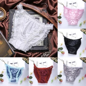 Women's Soft Silk Satin Panties Lingerie Underwear/Briefs Knickers Underwears AU - Picture 1 of 13