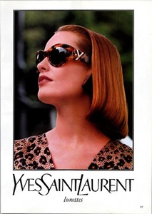 1993 • YSL YVES SAINT LAURENT print ad • Sun Glasses 1990s Fashion ADV-68 - Picture 1 of 1
