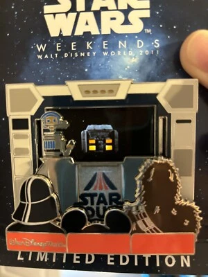 PIN JUMBO DISNEY WDW STAR WARS FINES DE SEMANA 2011 PIEZA DE HISTORIA DE STAR TOURS LE 500 Foto 1 de 4