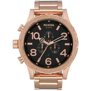 Brand New NIXON watch 51-30 CHRONO ALL ROSE GOLD/BLACK A083-1932 A0831932 - Picture 1 of 4