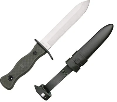 Cuchillo fijo Maserin Bundeswehr 5,75" hoja de acero inoxidable mango de aluminio verde Foto 1 de 3