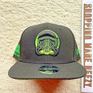 NEW ERA STAR WARS Rogue One Storm Trooper 9FIFTY Snapback Hat Black Green Rare - Picture 1 of 10