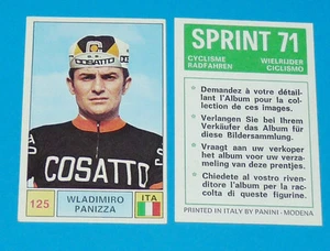 N°125 W. PANIZZA PANINI SPRINT 71 CYCLISME 1971 RADFAHREN WIELRIJDER CICLISMO - Imagen 1 de 1