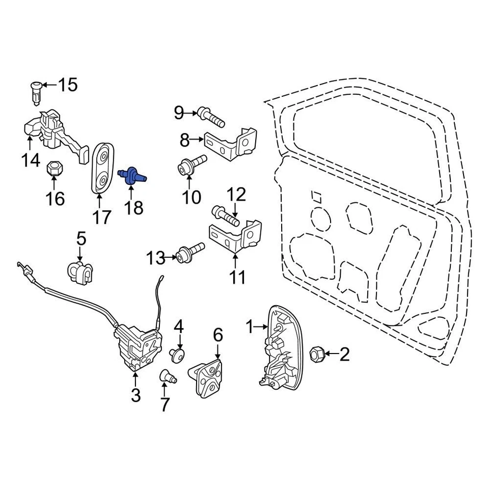 For Ram ProMaster City 2015-2022 Ram 68202208AA Door Check Pin - Imagem 1 de 1