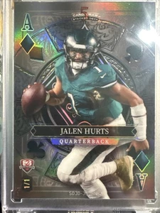 Jalen Hurts, Jared Goff Wild Card Back 2 Back 1/1 (1 Double Sided Card) NFC Best - Picture 1 of 4