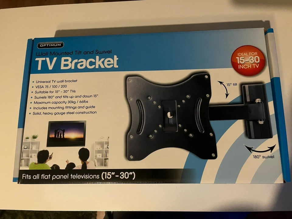 Wall Mounted TV bracket Tilt And Swivel Brand New 15-30 Inch - Image 1 of 3