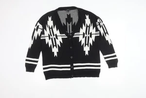 Cárdigan negro para mujer Forever 21, talla S, diseño azteca - Imagen 1 de 12