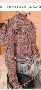 Ulla Johnson Arda Seidentop Paisleymuster Größe 4 - Bild 1 von 7