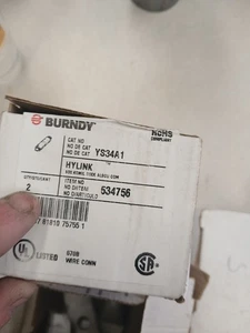 Lot Of 3 Burndy YS34A1 Compression Splice Barrel Pink - ECS  - Picture 1 of 2