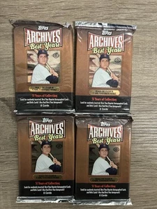 (4) 2002 Topps Archives Best Years MLB Major Baseball League Unopened Hobby Pack - Picture 1 of 3