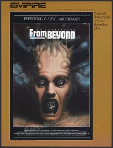 FROM BEYOND - Anuncio comercial original 1985 / póster _ H.P. Lovecraft _ Peines Jeffrey - Imagen 1 de 1