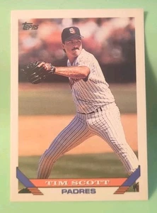1993 Topps - Tim Scott #166 - San Diego Padres - Picture 1 of 2